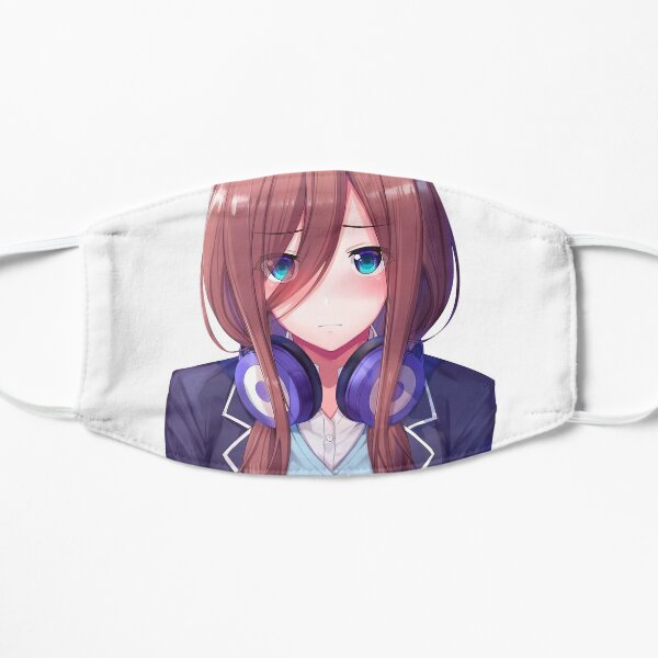 ✧Kawaii Miku Nakano Headphones (The Quintessential Quintuplets)✧ Flat Mask