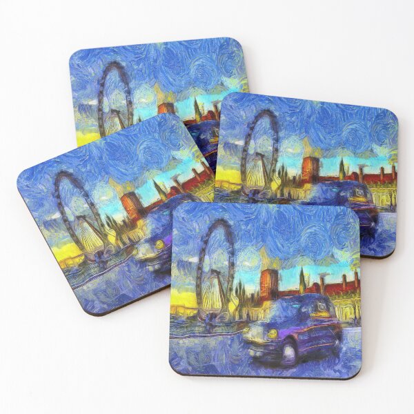 Item preview, London Taxi Van Gogh designed and sold by Londonimages.