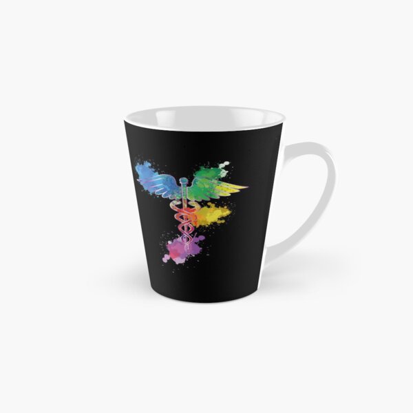 Nurse And Doctor - Splash Color Rod of Asclepius Tall Mug