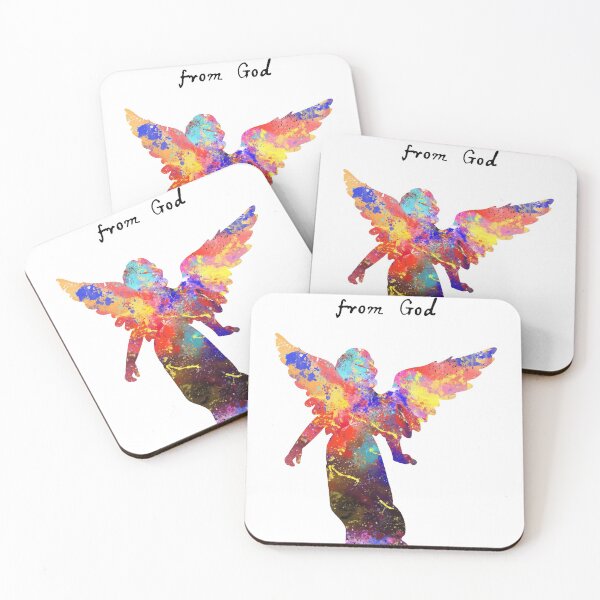 Item preview, Angels Are Messengers From God 596 Watercolor Map designed and sold by vividpixelusa.