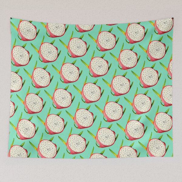 Item preview, Dragon Fruit Pattern - Teal designed and sold by Kelly  Gilleran.