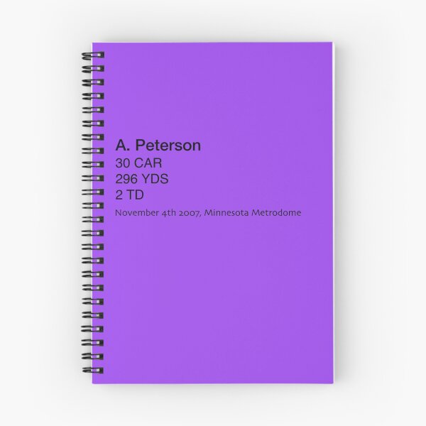 Item preview, Adrian Peterson Most Yards Rushed NFL designed and sold by GameYarns.