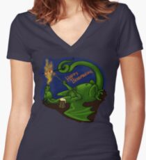 Happy Beadmaking Women's Fitted V-Neck T-Shirt