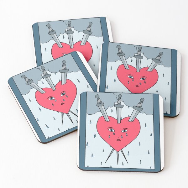 Item preview, crying three of swords tarot  designed and sold by sabrina reilly.