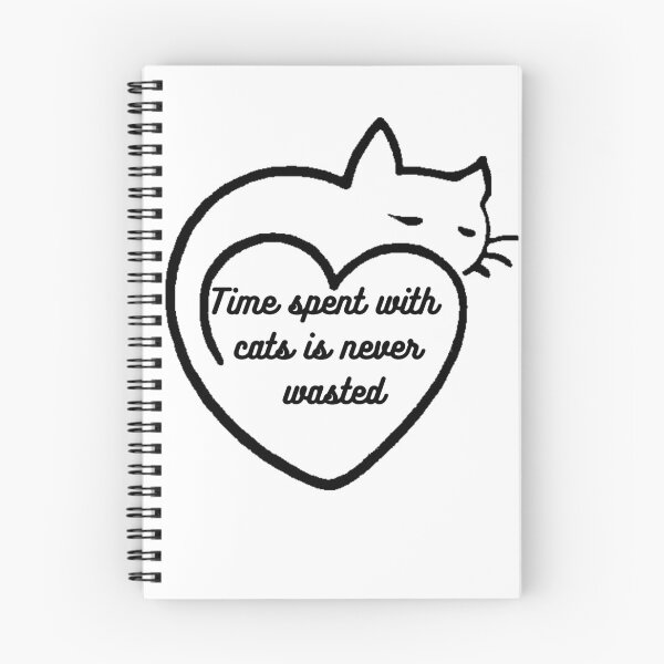 Item preview, time spent with cats is never wasted tee designed and sold by NZA  SHOP.