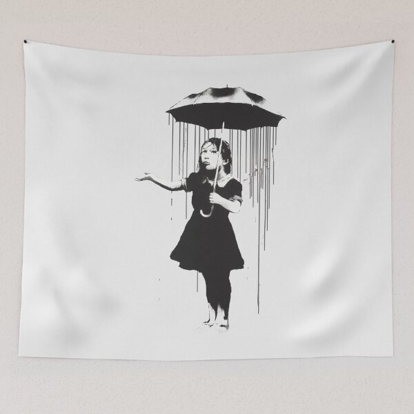 Item preview, Banksy - NOLA (Girl with Umbrella) designed and sold by FelpoStore.