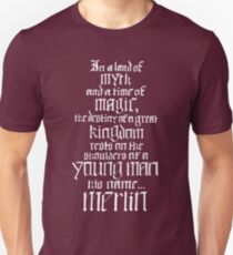 In a Land of Myth... Merlin (white) Unisex T-Shirt