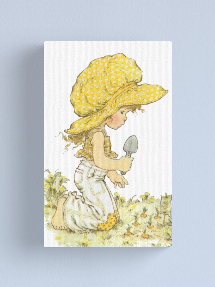 Sarah Kay - Girl in the garden Canvas Print for Sale by jwebmarket