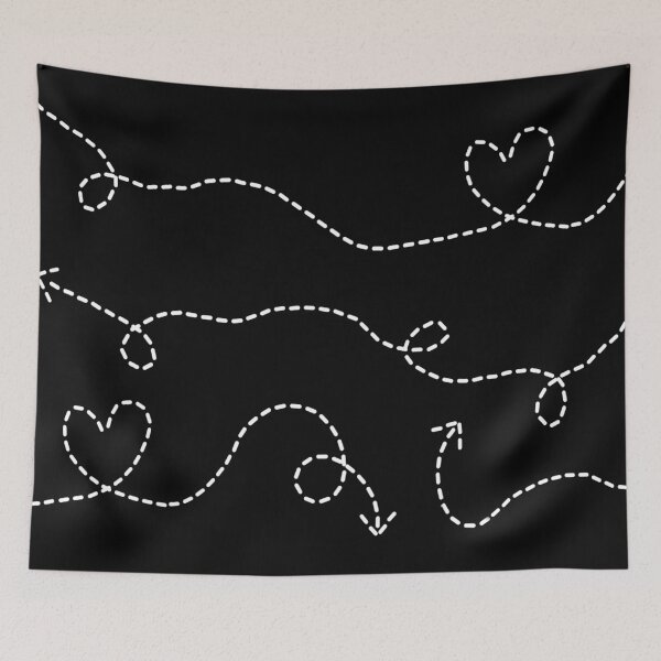 Item preview, Doted line hearts - White and black designed and sold by Joejo19.