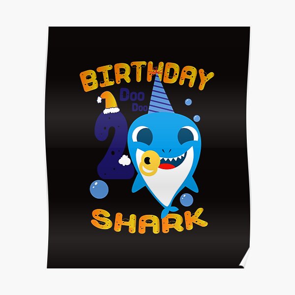 Download Baby Shark Outfit Posters Redbubble