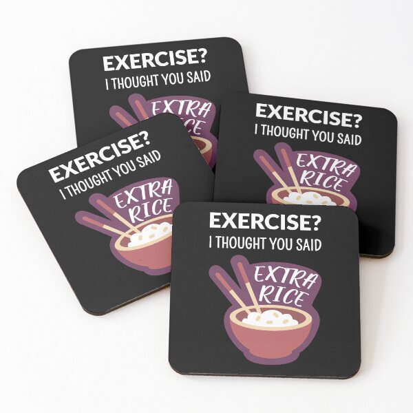 Item preview, Exercise? I Thought You Said Extra Rice II designed and sold by Lemon Pepper.