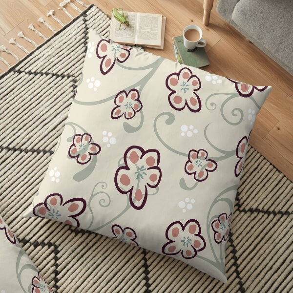 Plum Butter Cookies Floor Pillow