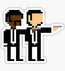 8bit Pulp Fiction Shirt and apparel Sticker