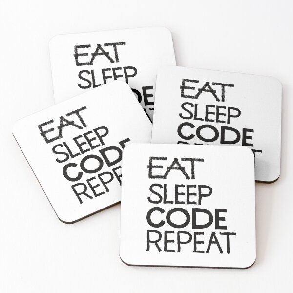 Item preview, Eat sleep code repeat designed and sold by ReluctantChickn.