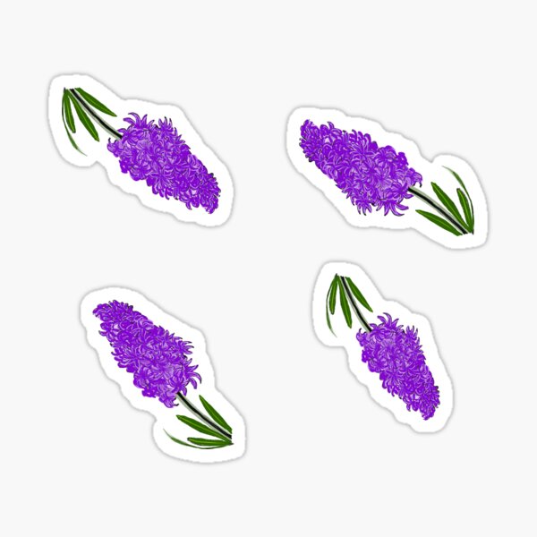 Aperçu de l'œuvre Conception de motif esthétique pourpre jacinthe créée et vendue par papaipapai198.