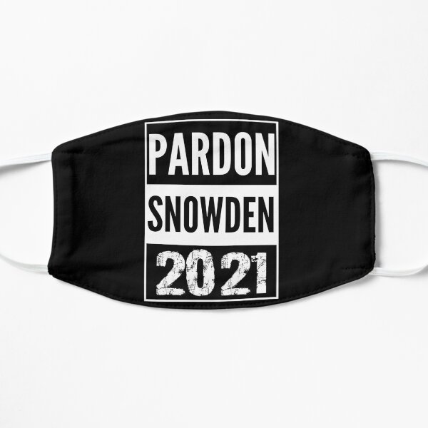 Pardon Snowden 2021 Flat Mask