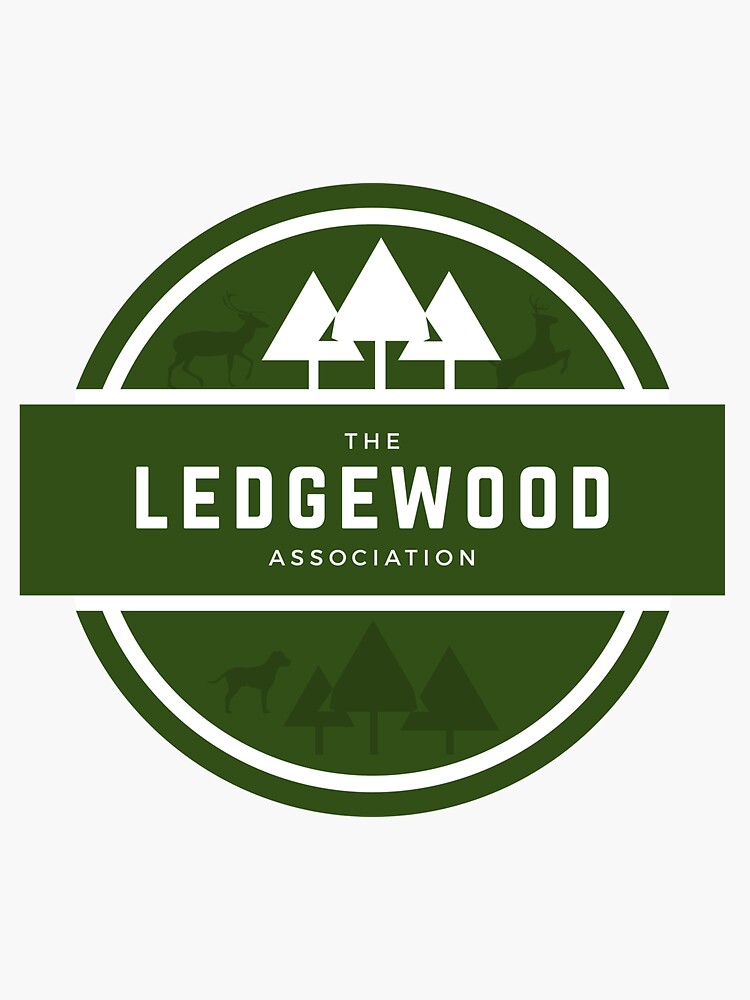 "Ledgewood Association Circle Logo (1)" Sticker for Sale by