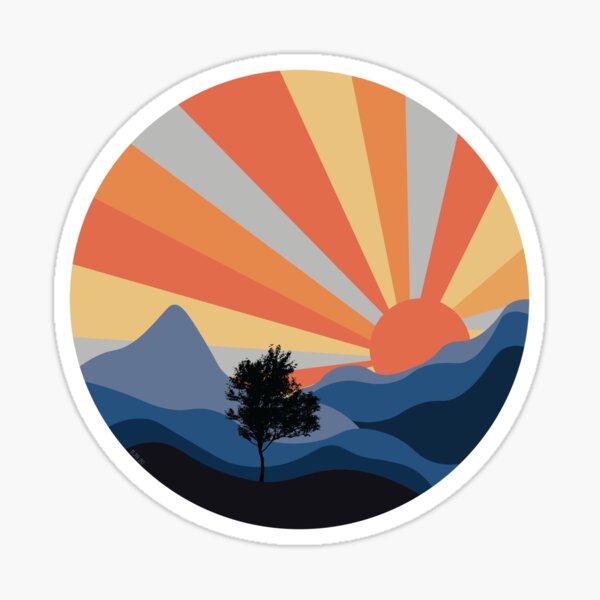 Sunset in Shenandoah Sticker