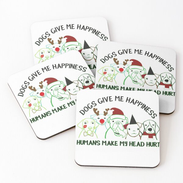 Item preview, Dogs give me happiness Humans Make My Head Hurt designed and sold by YAITPSTORE.