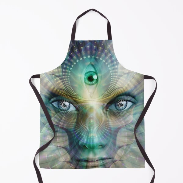 Item preview, Psychedelic woman face with third eye designed and sold by Brujita11.