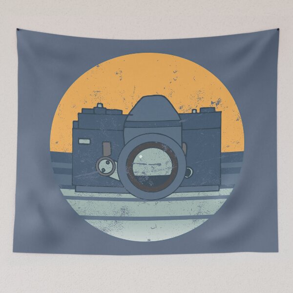 Item preview, Vintage Distressed Camera Logo designed and sold by HotHibiscus.