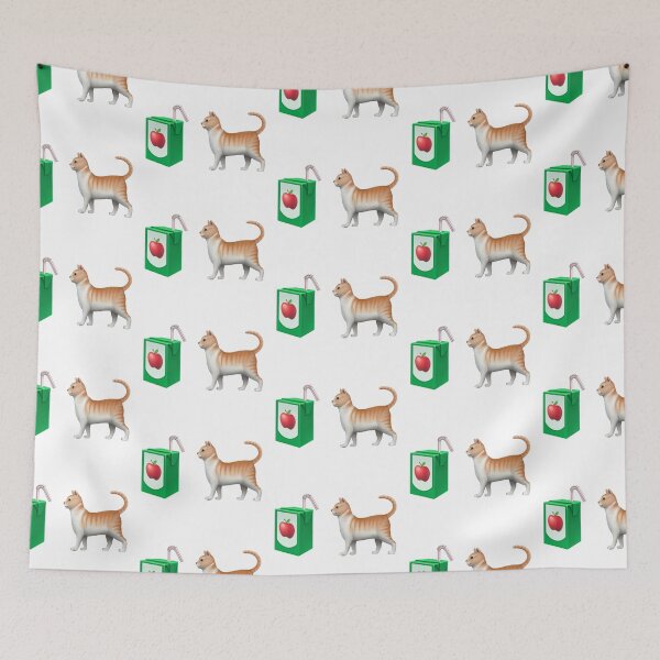 Item preview, Cat and Apple Juice Emoji Combination designed and sold by art-by-harmonie.