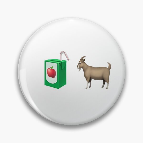 Item preview, Goat and Apple Juice Emoji Combination designed and sold by art-by-harmonie.