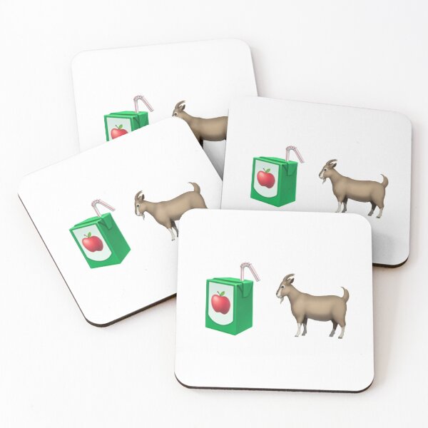 Item preview, Goat and Apple Juice Emoji Combination designed and sold by art-by-harmonie.