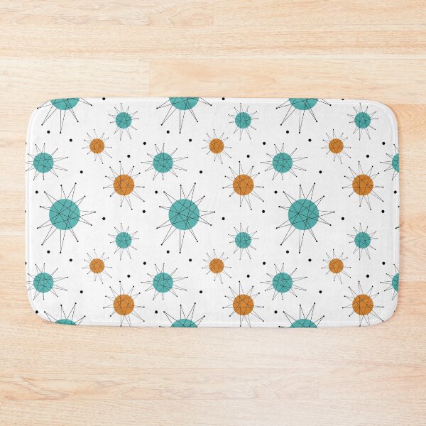 Item preview, Franciscan Starburst Mid Century Atomic Pattern Turquoise Orange  designed and sold by Orchard Berry.