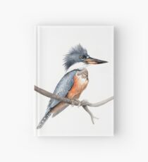 Kingfisher Bird Watercolor Hardcover Journal