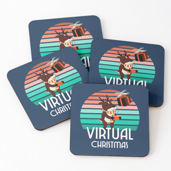 Artikelvorschau, Weihnachten mit Sunset Deer Virtual Christmas entworfen und verkauft von TamGustam.
