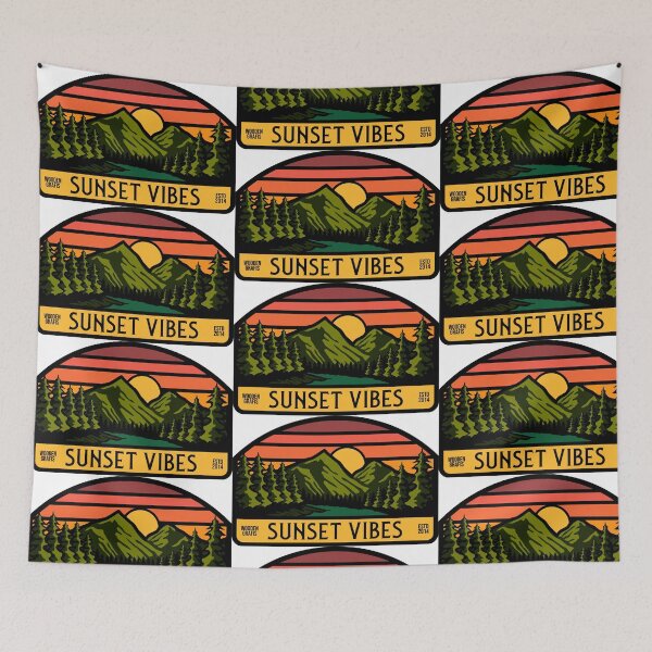Item preview, SUNSET VIBES designed and sold by WoodenGrafis.