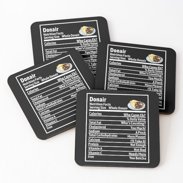 Item preview, Donair Nutrition Facts designed and sold by Rhonda Hanrahan.