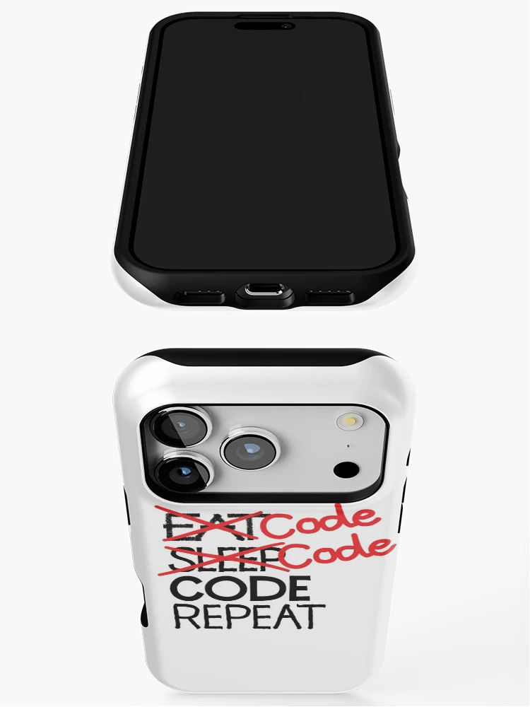 Thumbnail 3 of 4, iPhone Case, Code code code repeat designed and sold by ReluctantChickn.