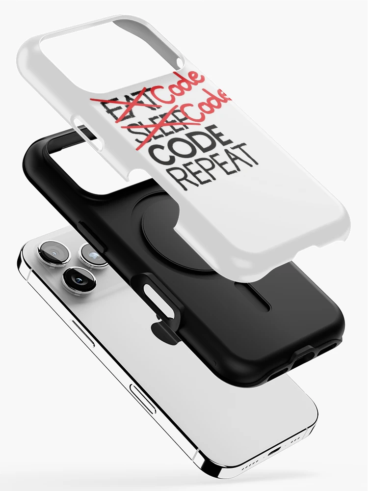 Thumbnail 2 of 4, iPhone Case, Code code code repeat designed and sold by ReluctantChickn.