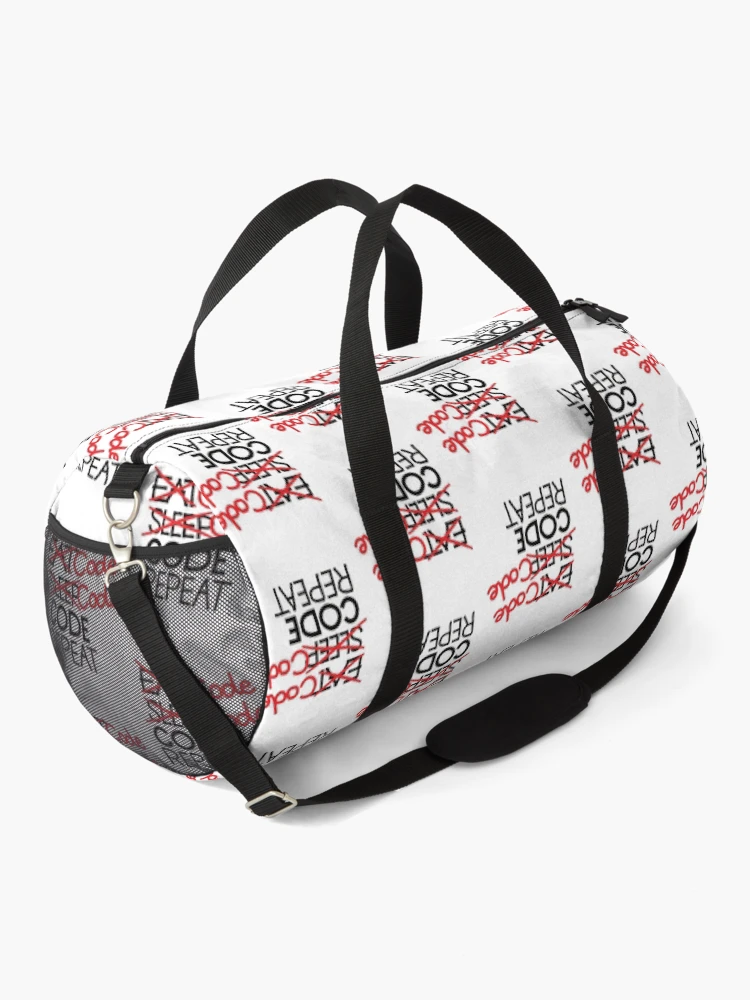 Thumbnail 2 of 3, Duffle Bag, Code code code repeat designed and sold by ReluctantChickn.