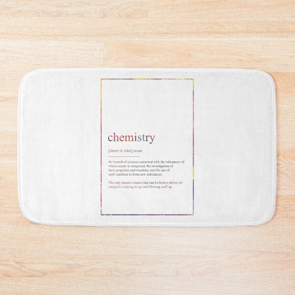 Item preview, CHEMISTRY 590 Watercolor Map Yoga Quote Definition designed and sold by vividpixelusa.