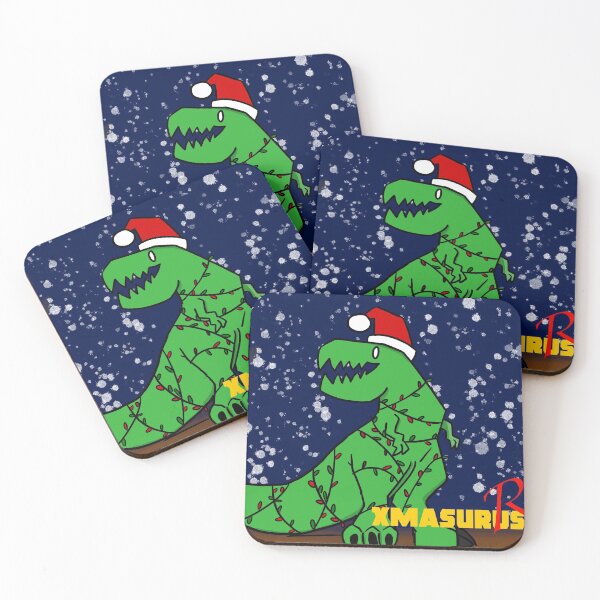 Item preview, Christmas saurus rex designed and sold by LagartoArt.