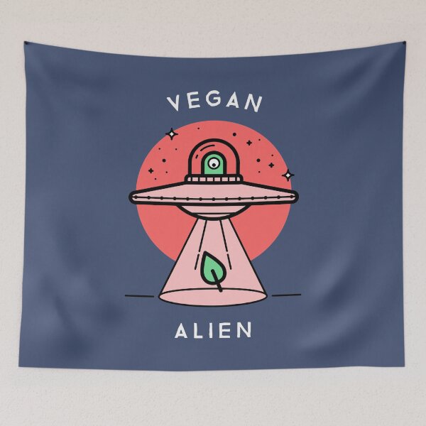 Artikelvorschau, Veganer Alien - Alien Ufo entworfen und verkauft von ManiaTeec.