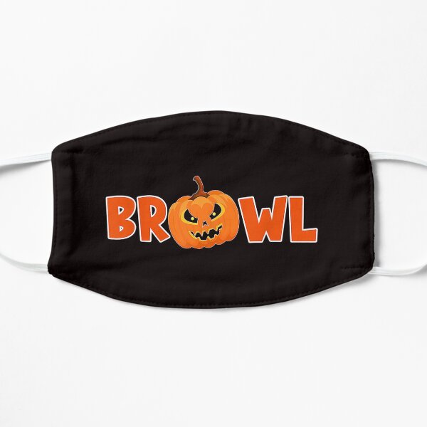 Brawl Brawler Halloween Pumpkin Gambling Gamer Bal Flat Mask