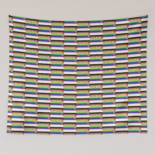 Item preview, ESSENTIAL All Inclusive Rainbow Flag with Mask designed and sold by AMGImpressions.