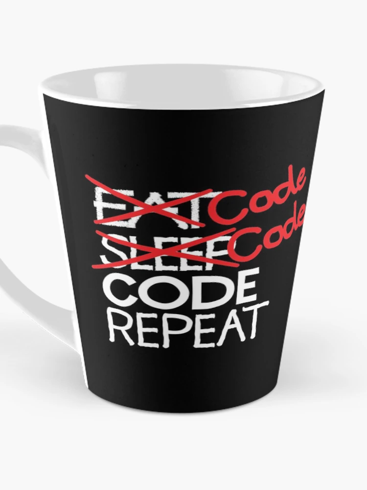 Thumbnail 3 of 4, Coffee Mug, Code code code repeat designed and sold by ReluctantChickn.