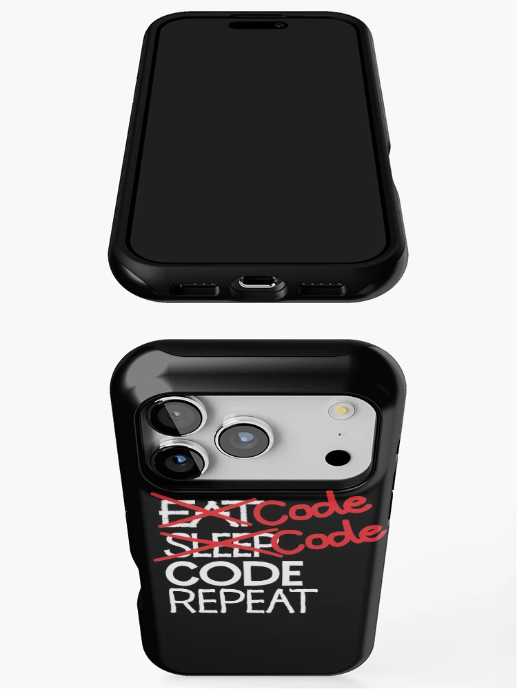 Thumbnail 3 of 4, iPhone Case, Code code code repeat designed and sold by ReluctantChickn.