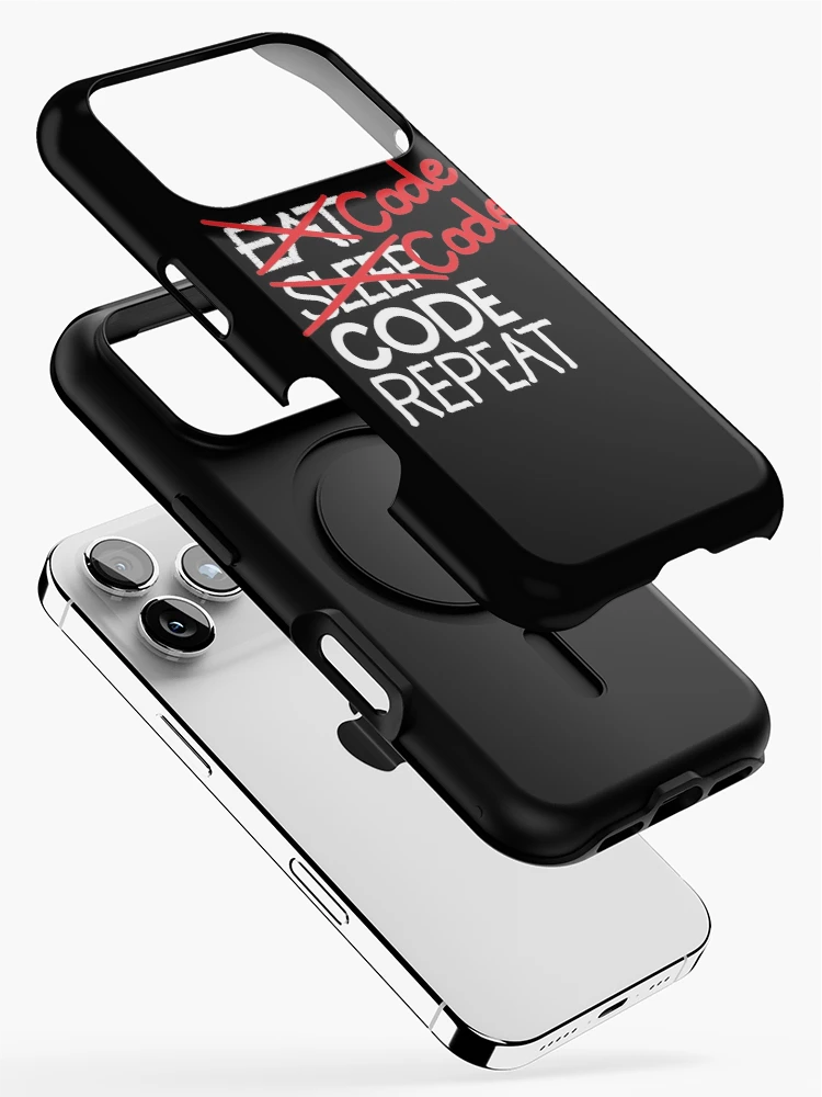 Thumbnail 2 of 4, iPhone Case, Code code code repeat designed and sold by ReluctantChickn.