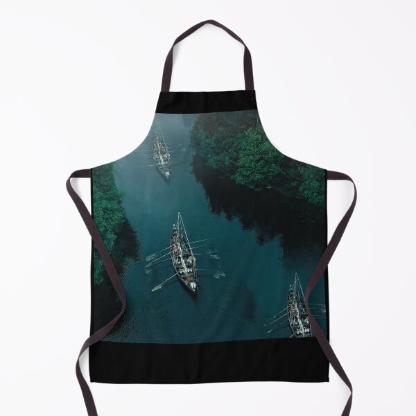 Item preview, Viking Unisex Hoodie - Viking Ships at Sea, Aerial View designed and sold by Orkneyology.