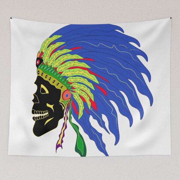 Item preview, feather skull color designed and sold by Looplk.