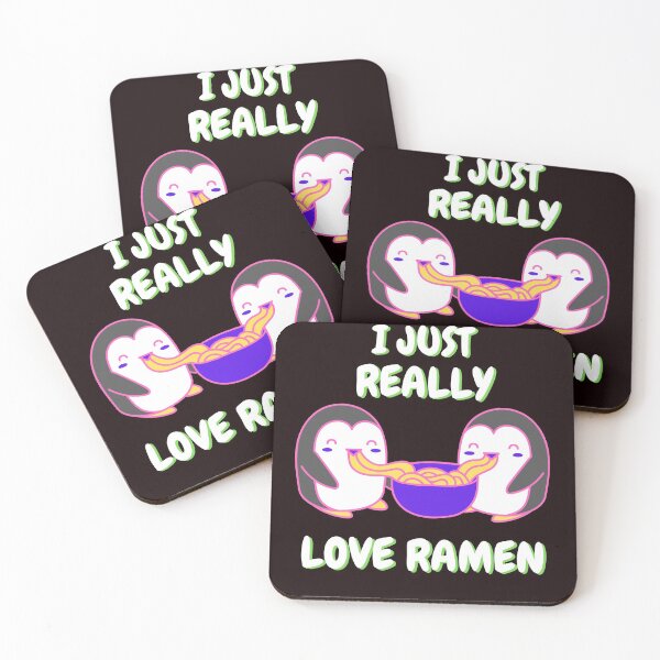 Item preview,  I JUST REALLY LOVE RAMEN PENGUINS designed and sold by WoodburyLake.