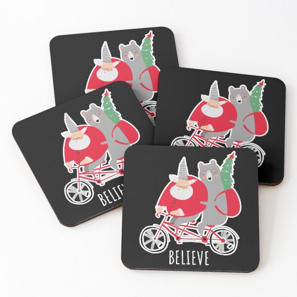 Item preview, Cute Santa Claus riding a bike designed and sold by TamGustam.