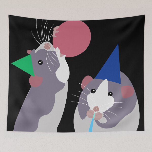 Item preview, Cute little rats new year party designed and sold by DBkaushal.