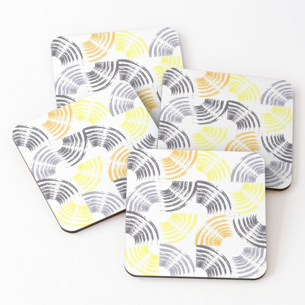 Item preview, Cheerful, vibrant, fun, modern circular geometric pattern with brush strokes designed and sold by theendup.